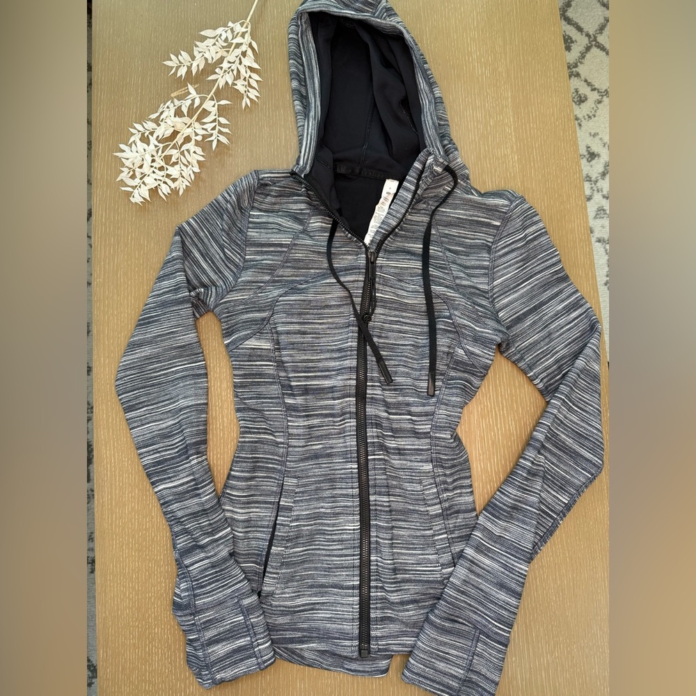 lululemon athletica Gray Striped Jacket